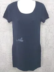 ◇ Theory セオリー ウール 半袖 膝丈 ニット ワンピース 2 ネイビー *  【1002799297929】