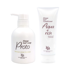 パルガ  【2点セット】アミノ酸シャンプー　ヘアソープ プロト250ml   ボトル　＆　ヘアケア トリートメント　アクア&リッチ 210g　(男女兼用)　美容室専売品/正規品