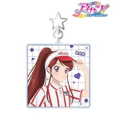 【新品/公式】アイカツ！ 10th STORY ～未来へのSTARWAY～ 描き下ろし 紫吹 蘭 ROUND1ver. BIGアクリルキーホルダー