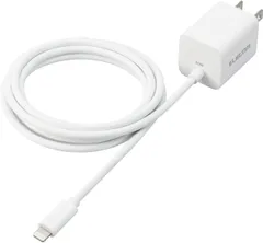 I【HY】O【新古品】ELECOM エレコム LightningAC充電器 USB PD対応 20W ケーブル一体型 1.5m ホワイト MPA-ACLP05WH[定形外郵便、送料無料]HY002