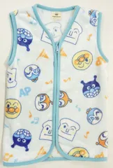 【送料込み♪】BANDAI それいけ！アンパンマン総柄あったかスリーパー(小)ブルー約35×50cmEA4323