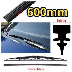 6mm交換用ワイパーゴム 600mmカット対応 グラファイト・モリブデン配合 テフロン加工車種水切り性能