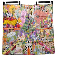 HERMES エルメス シルクスカーフ カレ90 Animapolis アニマポリス 正規品 / 40059