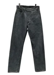 リーバイス Levi's 90s 90年代 501 先染め ブラック ジーンズ ジーパン USA製 ボタン裏544 無地 デニム ブラック W30 L34 104MB-294
