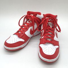 ⭐️NIKE ダンク ハイカットスニーカー レッド/ホワイト サイズ US9 