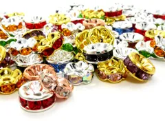 ロンデル アソート 7mm 50個 平ロンデル 波ロンデル ゴールド シルバー ピンクゴールド 金色 銀色 アクセサリー パーツ