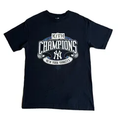 KITH (キス) ×NEW YORK YANKEES （ニューヨークヤンキース） 2009年 プリントT-SHIRTS ネイビー サイズ M 古着