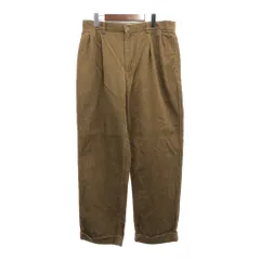 90年代 Polo by Ralph Lauren ラルフローレン 2タック コーデュロイパンツ ボトムス カジュアル ブラウン (メンズ 33/30) 中古 古着 P9867
