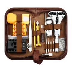 裏蓋開け 裏蓋オープナー 修理工具 サイズ調整 ベルト交換 バネ外し 時計修理ツール コマ外し 電池交換 メンテナンス専用工具 腕時計工具セット149点セット/172点セット ミニ精密ドライバー付き Glvaner (149点セット)