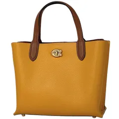 ✨未使用級/希少色✨コーチ トートバッグ ウィロウ ターンロック シボ革 大容量 公式】COACH – コーチ | ウィロウ トート カラーブロック