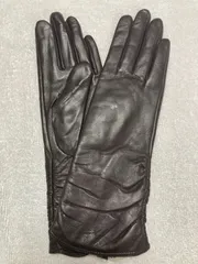 レディース手袋 革手袋 ブラウン 裏起毛 【新品】