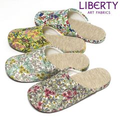 スリッパ リバティ  Liberty 軽く脱げにくい ソフトタイプ 草花 ボタニカル オールシーズン 手洗い可