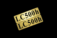 EEE-912-1 LC500h 金黒 アクリル2層 ステッカー レクサス カスタム 前期 後期 2枚1セット
