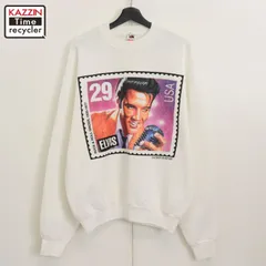 90s USA製 vintage エルビスプレスリー Elvis Presley Fruit of the Loom スウェット トレーナー メンズ 表記XLサイズ