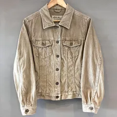 eddie bauer エディーバウアー コーデュロイトラッカージャケット ショート丈 短丈 Gジャン メンズ PETITE ( プチ ) Lサイズ