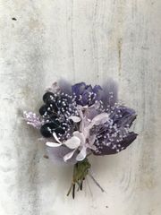 ドライフラワーラナンキュラスとアオギリのホワイトブーケ スワッグ  