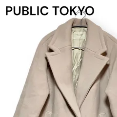 パブリックトウキョウPUBLIC TOKYOロングコート PUBLIC TOKYO コート チェスターコート バックフレアウール