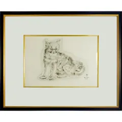 藤田嗣治・Fujita Tuguharu、希少なレゾネより、新品高級額装付 藤田嗣治・Fujita Tuguharu、希少なレゾネより、新品高級額装付