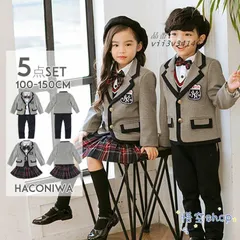 フォーマルスーツ グレー キッズ スーツ 入学式 女の子 5点セット お得 グレー クリアランスセール限定セール 。 在庫一掃セール 卒業式 スーツ 安い 子供服  vii3v341462