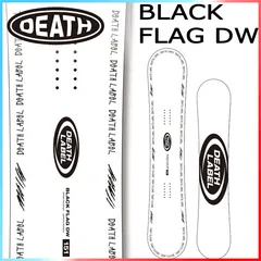 23-24 DEATH LABEL / デスレーベル BLACK FLAG DW ブラックフラッグ メンズ レディース スノーボード グラトリ キッカー 板 2024 型落ち @のサムネイル