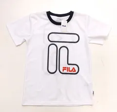 【訳あり品】FILA 　キッズ　半袖 Tシャツ　150サイズ　ホワイト　小学生　男の子　女の子　BOYS　GIRLS　普段着　部屋着　練習着