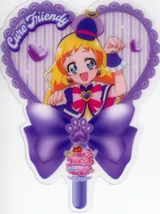 映画キミとアイドルプリキュア♪ 来場者特典 うちわ型クリアカード(キュアフレンディ) 第2弾