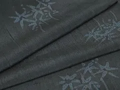 平和屋着物＊夏物　小紋　紗紬　草花文　ますいわ屋扱い　正絹　逸品　AAAV9312jd