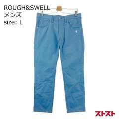 rough & swell】ナイロン ゴルフパンツ ウエスト調整 オレンジ L