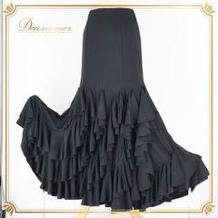 美品 スペイン製 フラメンコ衣装】レッド×豪華ボランテ 上下