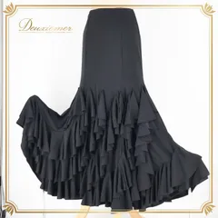 専用出品になります☆フラメンコ衣装　白黒エレガントファルダ 専用出品になります☆フラメンコ衣装 白黒エレガントファルダ