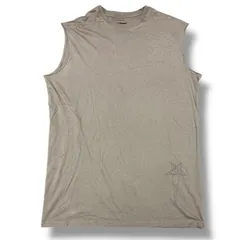 Rick Owens アーカイブ　ノースリーブ　カットソー【40】 Rick Owens(リックオウエンス) ノースリーブレザーカットソー