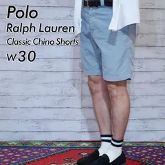 Polo Ralph Lauren ポロラルフローレン W30 実寸W33相当 ライトブルー 水色 フラップポケット ポロチノ ノータック チノ ショートパンツ ハーフパンツ ショーツ メンズ ボトムス 20201335