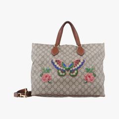 グッチGucciGGスプリームブラウンPVCコーティングキャンバス453705D020913526