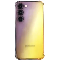 Galaxy S23 ケース SC-51D SCG19 ギャラクシーs23  グラデーション耐衝撃 ソフト ケース 【Color】 ブラック・ゴールド