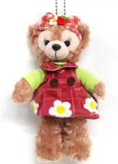 【中古】ぬいぐるみ シェリーメイ ぬいぐるみバッジ 「ダッフィー＆フレンズのハートフェルト・ストロベリーギフト」 東京ディズニーシー限定