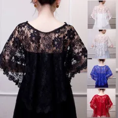 レースケープ　ショール　社交ダンス　フラダンス　ボレロ　結婚式　ブライダル　ウエディング　フォーマル　ドレス　ストール　披露宴　発表会　オフショル　花柄レース　パーティー　写真撮影