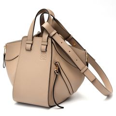 ロエベ / LOEWE　ハンモックバッグ スモール / ショルダーバッグ　カタオシ カーフ　グレージュ系 【中古】 商品番号 S-158311