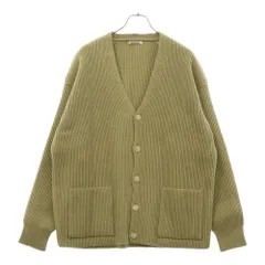 AURALEE (オーラリー) 22AW SUPER FINE WOOL RIB KNIT BIG CARDIGAN リブニット ビッグカーディガン ベージュ A22AC01RKのサムネイル