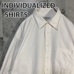 USA製 INDIVIDUALIZED SHIRTS インディヴィジュアライズド シャツ 長袖 コーデュロイシャツ  ホワイト XL