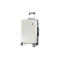 [New Trip] スーツケース キャリーケース ストッパー付き 機内持ち込み 軽量 大型 S/M/Lサイズ キャリーバッグ 耐衝撃 大容量 ファスナータイプ 静音 ダブルキャスター TSAロック 海外 旅行 ビジネス 出張 (ホワイト、Lサイズ /7泊 1