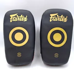 Fairtex キックミット KPLC1 Sサイズ | 本革製 ペアセット Amazon | Fairtex フェアテックス カーブ キックミット ペア