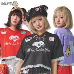 キャンディー ガルフィー Candy Galf ぷりちぃゲームシャツ 半袖 ジャージ Tシャツ 152007 #20 BLACK #30 RED #110 LAVENDER 25SSギャルのサムネイル