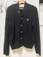 【美品】韓国人気SATUR セター ポケットオーバーサイズブークレカーディガンM ☆SATUR☆W's Faro Over Size Boucle Cardigan☆カーディガン