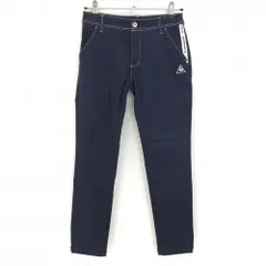 ルコックゴルフ パンツ ネイビー ステッチ白 レディース 7(S) ゴルフウェア le coq sportif