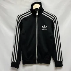 純正品/ 85 adidas(アディダス) ヨーロッパ 黒 トラックトップス ジャージ