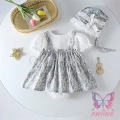 子供服 ロンパース 女の子 スカート 長袖 プレゼント キッズ服 ベビー服 花柄 60 70 80 90 春 夏 秋 冬 子供 幼児服 ワンピース  スウィート キッズ 幼児
