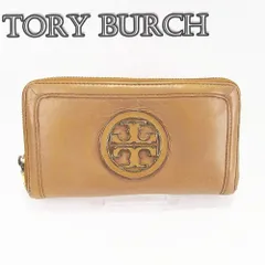 TORY BURCH トリーバーチ アマンダ ジップ ウォレット コンチネンタル 長財布 ラウンドファスナー ブラウン レザー