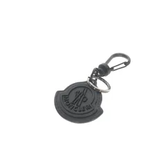 モンクレール MONCLER ロゴペンダント キーリング キーホルダー バッグチャーム  ブラック 黒のサムネイル