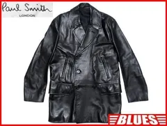 Paul Smith ポールスミス メンズ トレンチコート M 本革 TY643のサムネイル