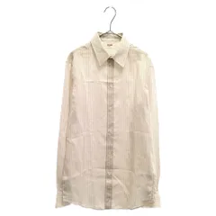 CELINE (セリーヌ) Stripe Silk Shirts 2C239105I ストライプ柄 シルクシャツ 長袖シャツ ホワイトのサムネイル